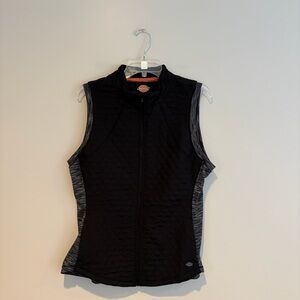 Dickies Women's Black Quilted Vest